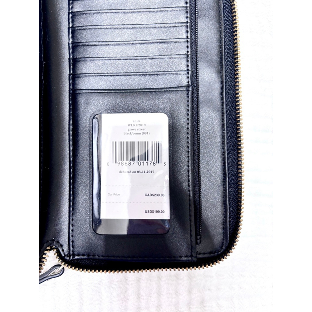Women's Kate Spade Wallet One Size White Black Gold accents - Picture 4 of 13